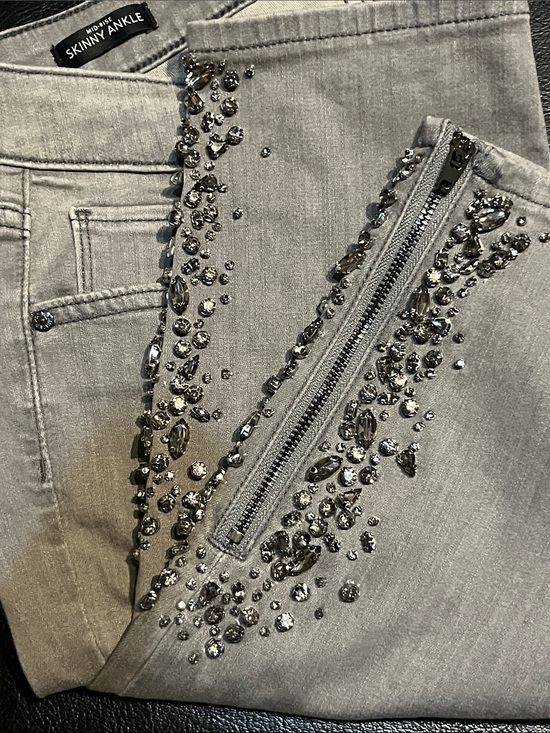 White House Black Market Denim - WHBM black embellished jeans